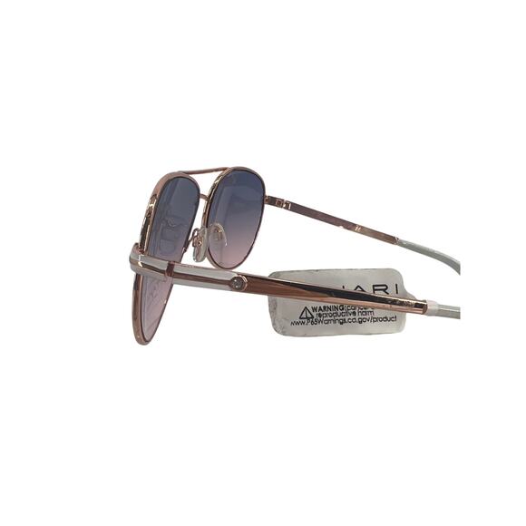 Tahari Womens TH752 Rose Gold UV Protection Authentic Aviator Sunglasses NWT - Picture 5 of 8